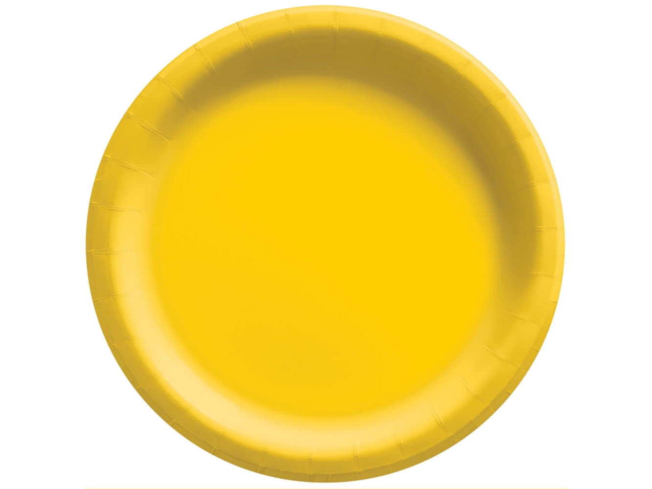8.5In Paper Plates-Yellow Sunshine