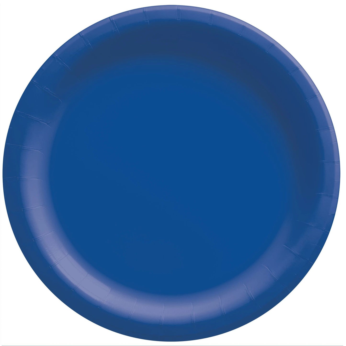 8.5In Round Paper Plates-Bright Royal Blue