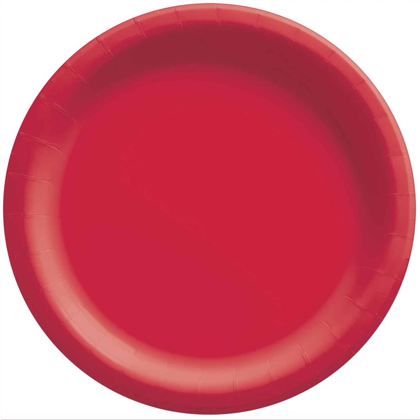 8.5In Paper Plates-Apple Red