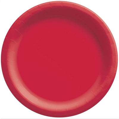 8.5In Paper Plates-Apple Red