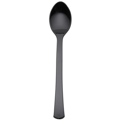 Tiny Tasters 4In Black Spoons-48PCS