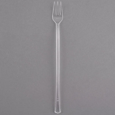 6" Cocktail Forks,Clear,20Pcs
