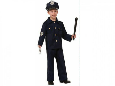 Police Boy Child Costume-L(12-14)