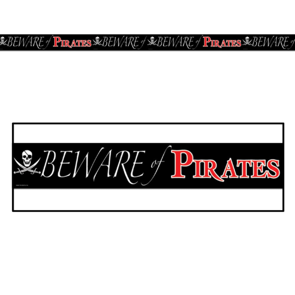 Beware Of Pirates Party Tape
