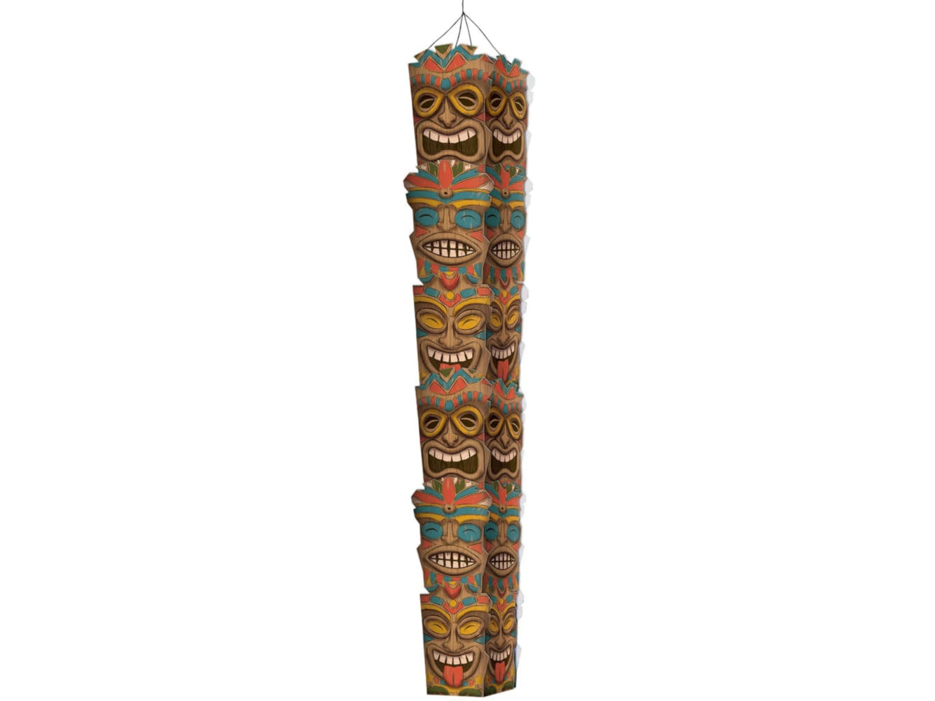 Heavy Cardboard Totem Pole Decoration, 8'