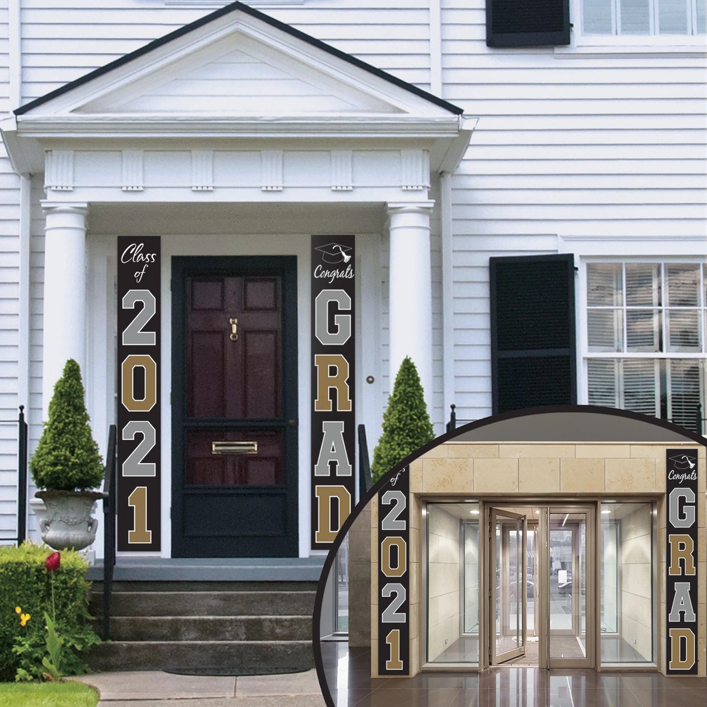 Grad 2021 Hanging Flag Home Decoration