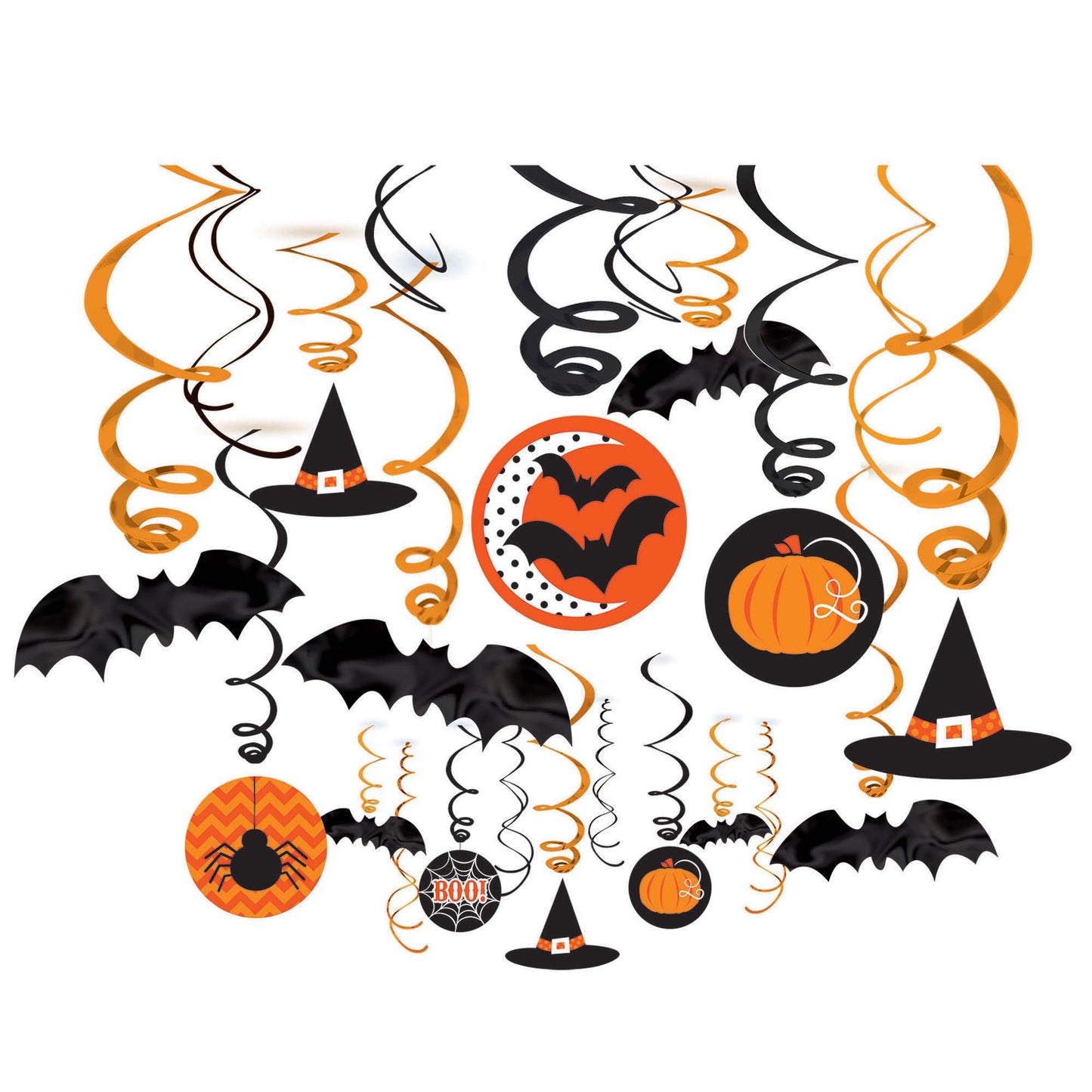 Modern Halloween Mega Value Pack Swirl Decorations