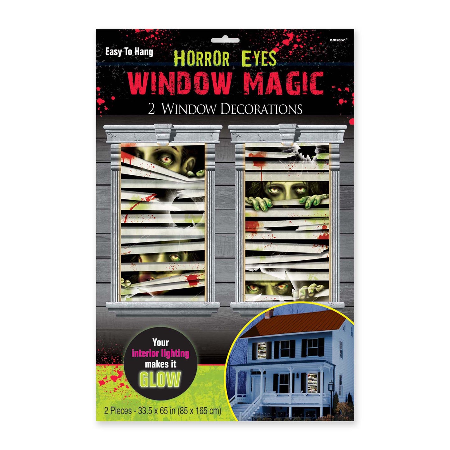 Decorating Window Magic Horror Eyes