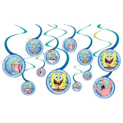SpongeBob Spiral Decorations-12Pcs