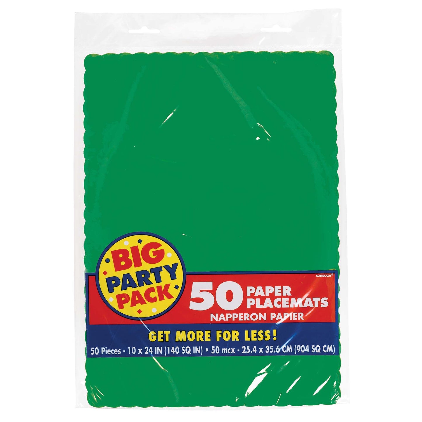 Placemats 50Ct Fstv Green Bpp/Disc
