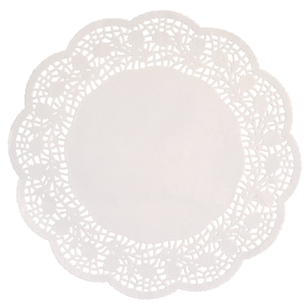 White 4.5" Doilies, 48Ct