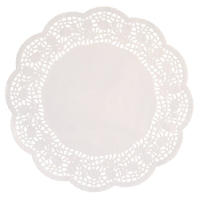 White 4.5" Doilies, 48Ct