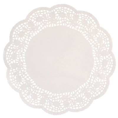 White 10.5" Doilies, 16Ct