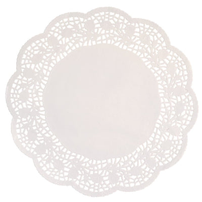 12In White Doilies - 12Ct