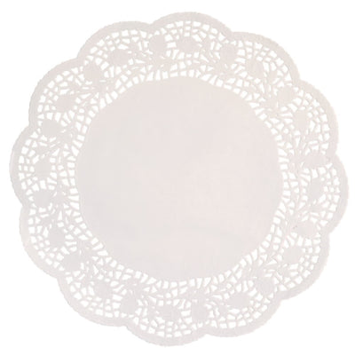 14.5" White Doilies - 8Ct