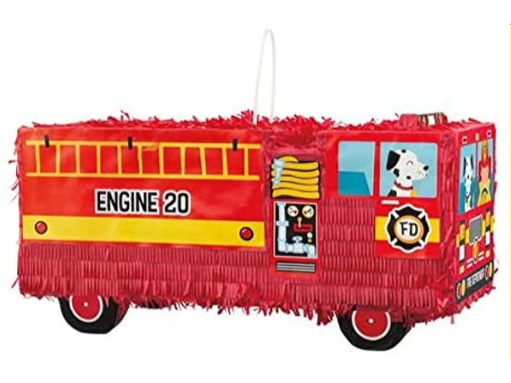 Red Fire Truck 3D Pinata