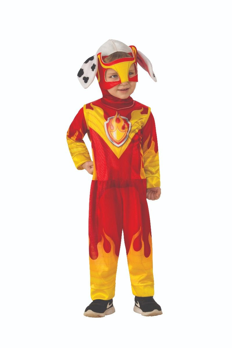 Kids Paw Patrol Mighty Pups Marshall Costume-S(4-6)