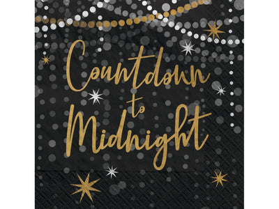 5" X 5" Midnight Hour Beverage Napkins-40Ct