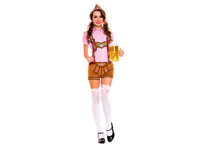 Leaderhosen Beer Babe Women Costume-Small