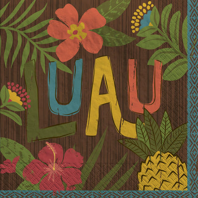 Vintage Tiki Luncheon Napkins - 100Pk