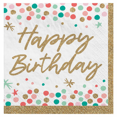 Wish Big Birthday Lunch Napkins - 36Ct