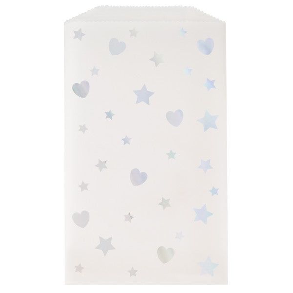 Star & Hearts Glassine Bags - 8Ct