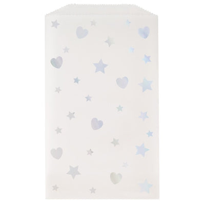 Star & Hearts Glassine Bags - 8Ct