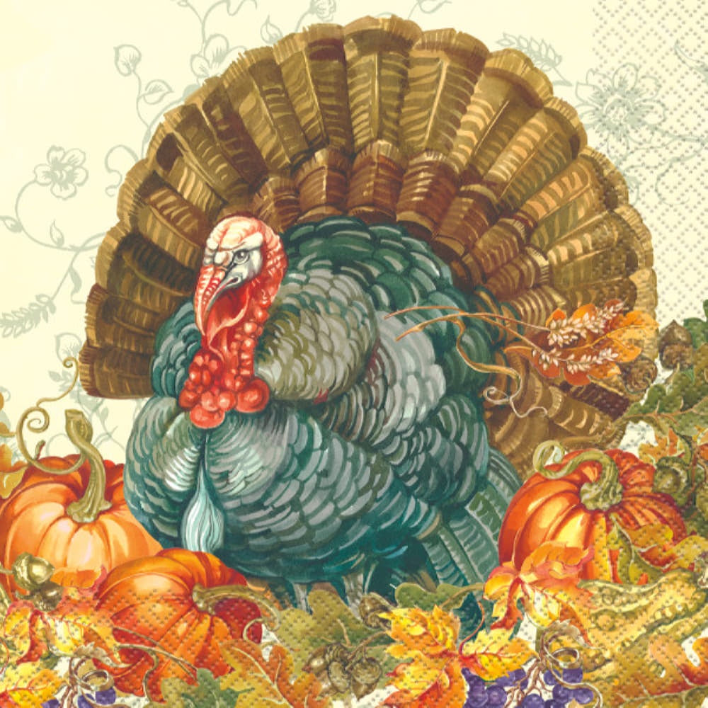 Traditional Thanksgiving Luncheon Napkins, 16Ct