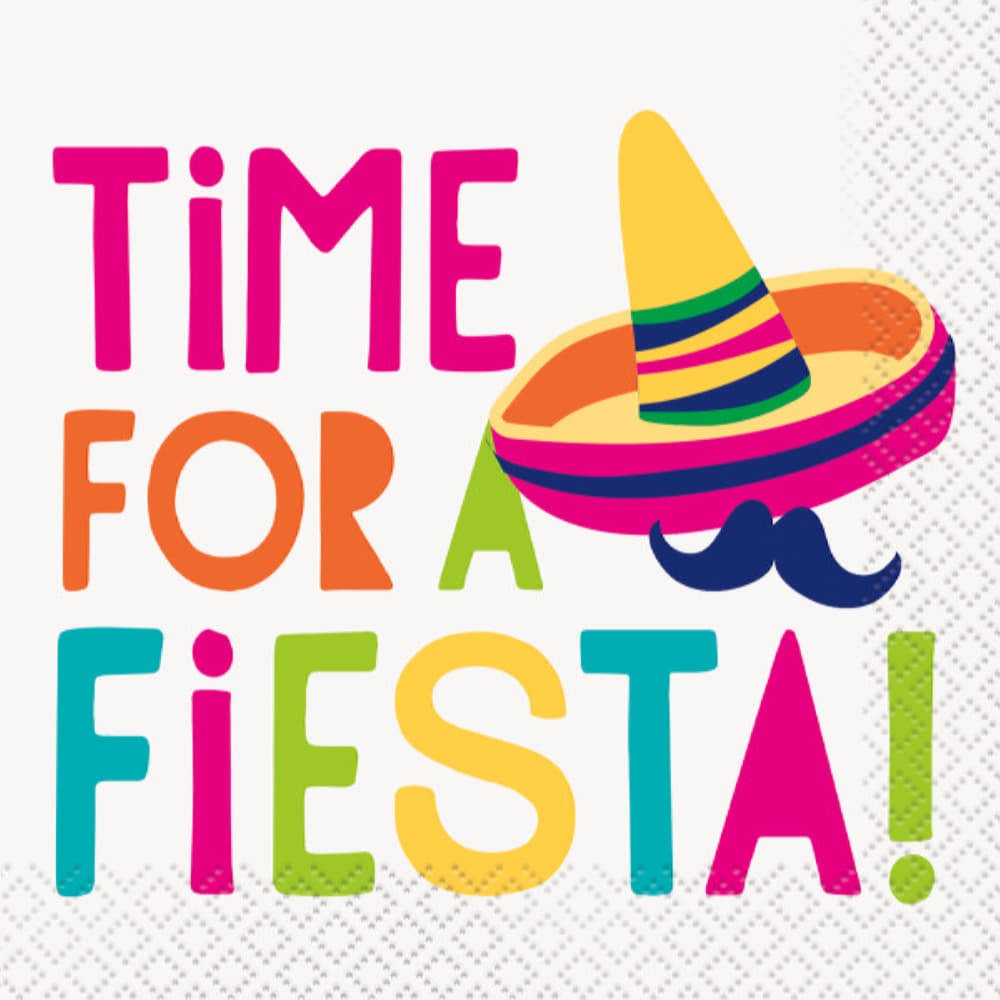 Time For Fiesta Beverage Napkins, 16Ct