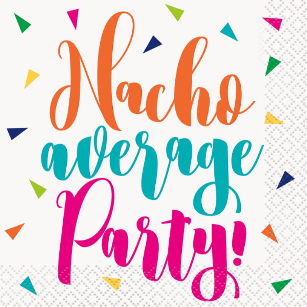 Nacho Average Party Beverage Napkins, 16Ct
