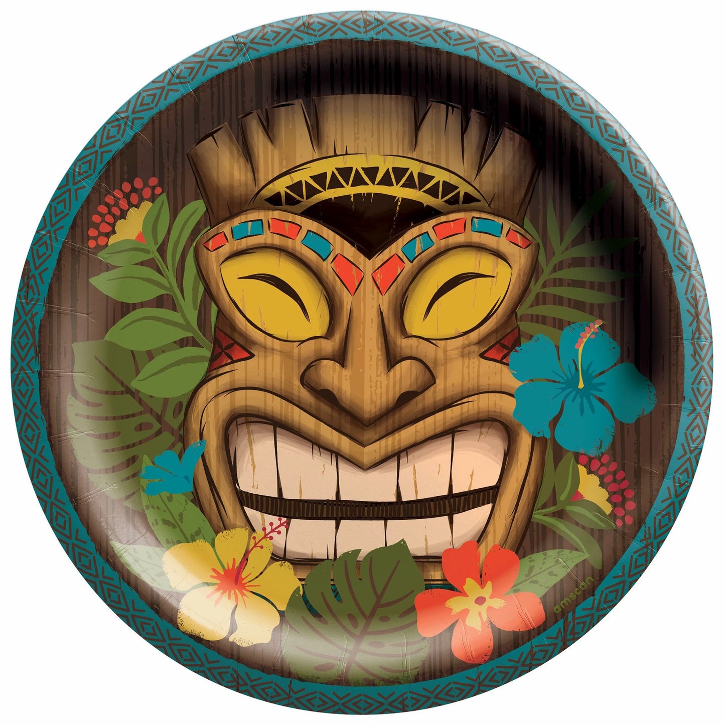 Vintage Tiki 6In Plates Value Pk-50Pcs