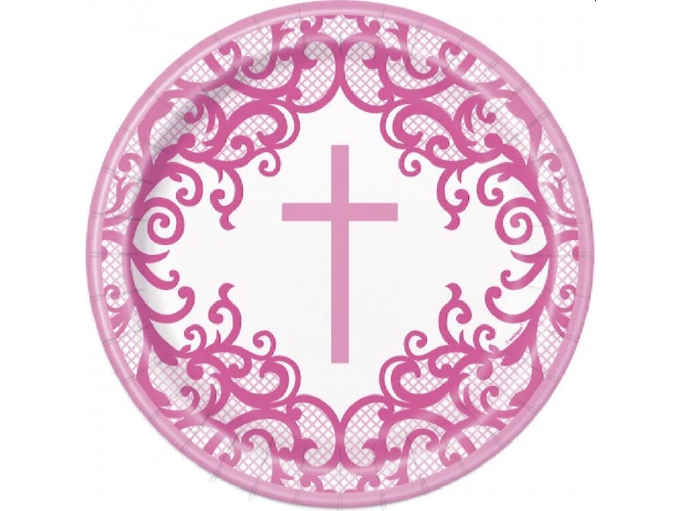 Pink Fancy 9In Plates, 8Ct