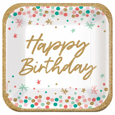 Wish Big Birthday 9In Plates