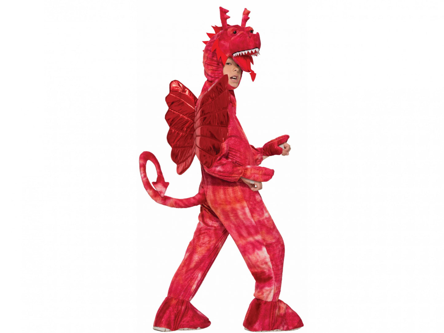 Plush Red Dragon Kids Costume - Small (4-6)