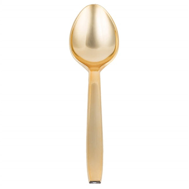 9" Heavy Weight Serving Spoon Gold, 5Pk