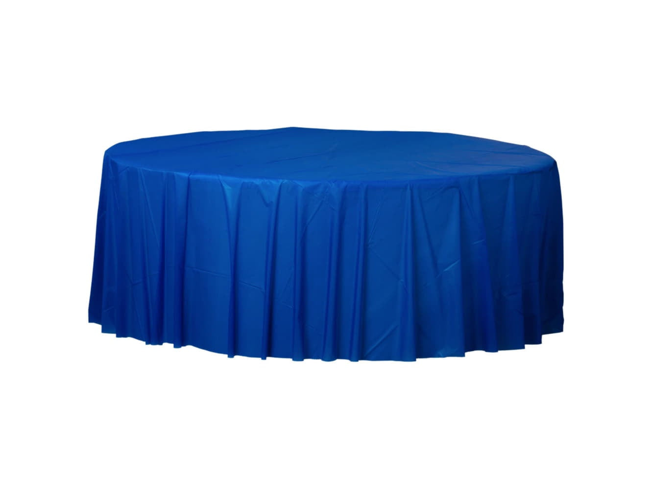 Round Plastic Tablecover-Royal Blue