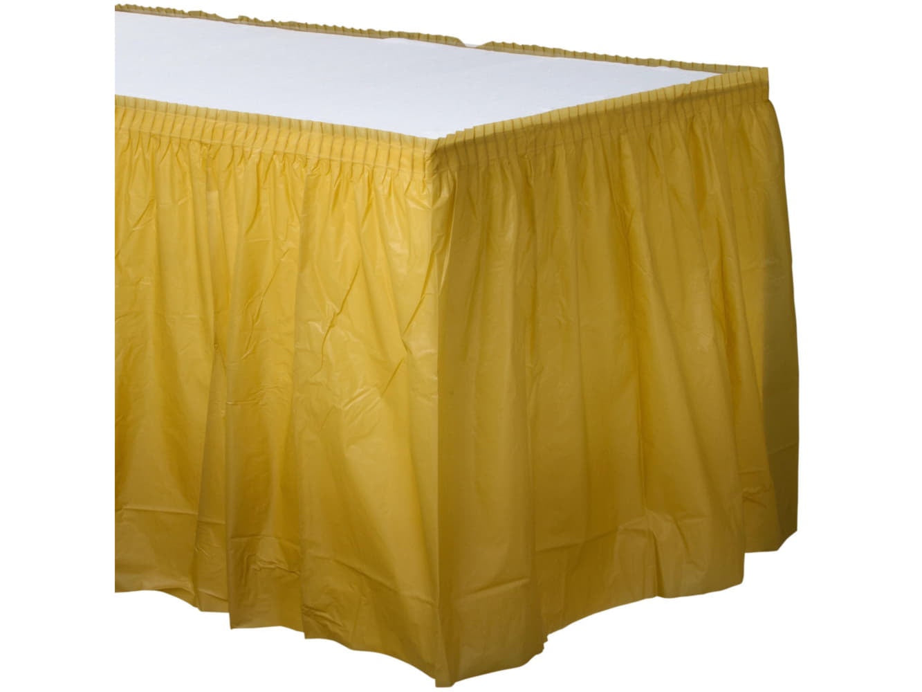 21' X 29" Plastic Tableskirt-Gold Sparkle