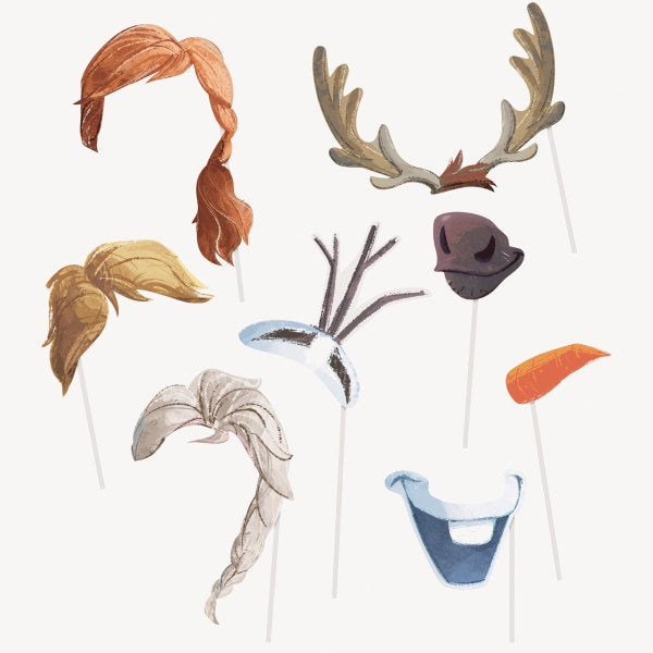 Frozen 2 Party Photo Props-8Pc