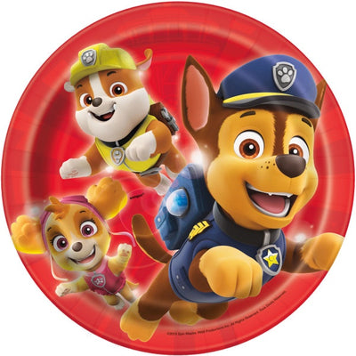 Paw Patrol Round 7" Dessert Plates, 8Ct