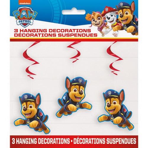 Paw Patrol Hanging Decorations-3Pcs