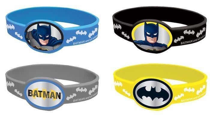 Batman Silicone Stretch Bracelets-4Pk