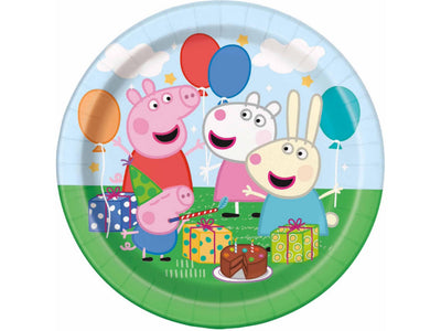Peppa Pig 7In Plates, 8/Pk
