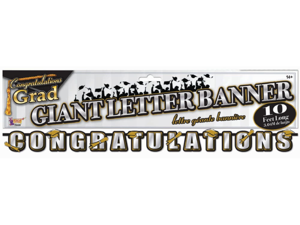Grad Giant Letter Banner-10Ft