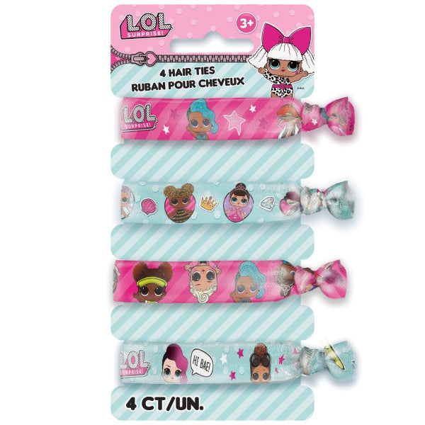 Lol Surprise Hair Ties - 4Pk