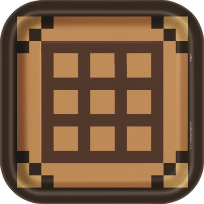 Minecraft 9In Dinner Plates-8CT