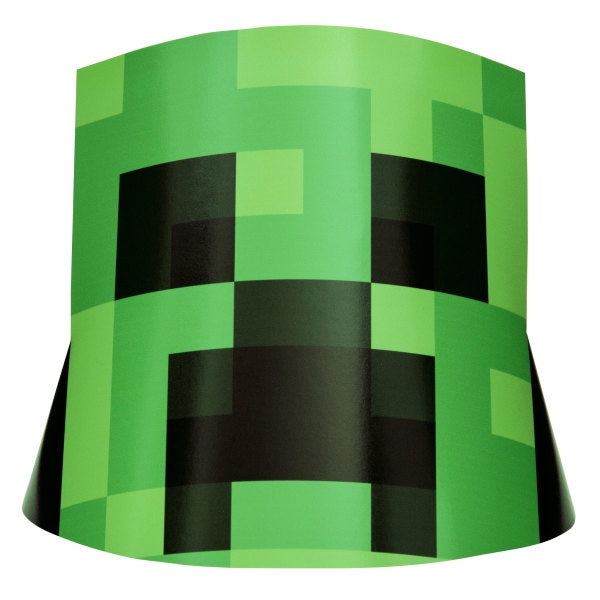 Minecraft Party Hats - 8/Pk