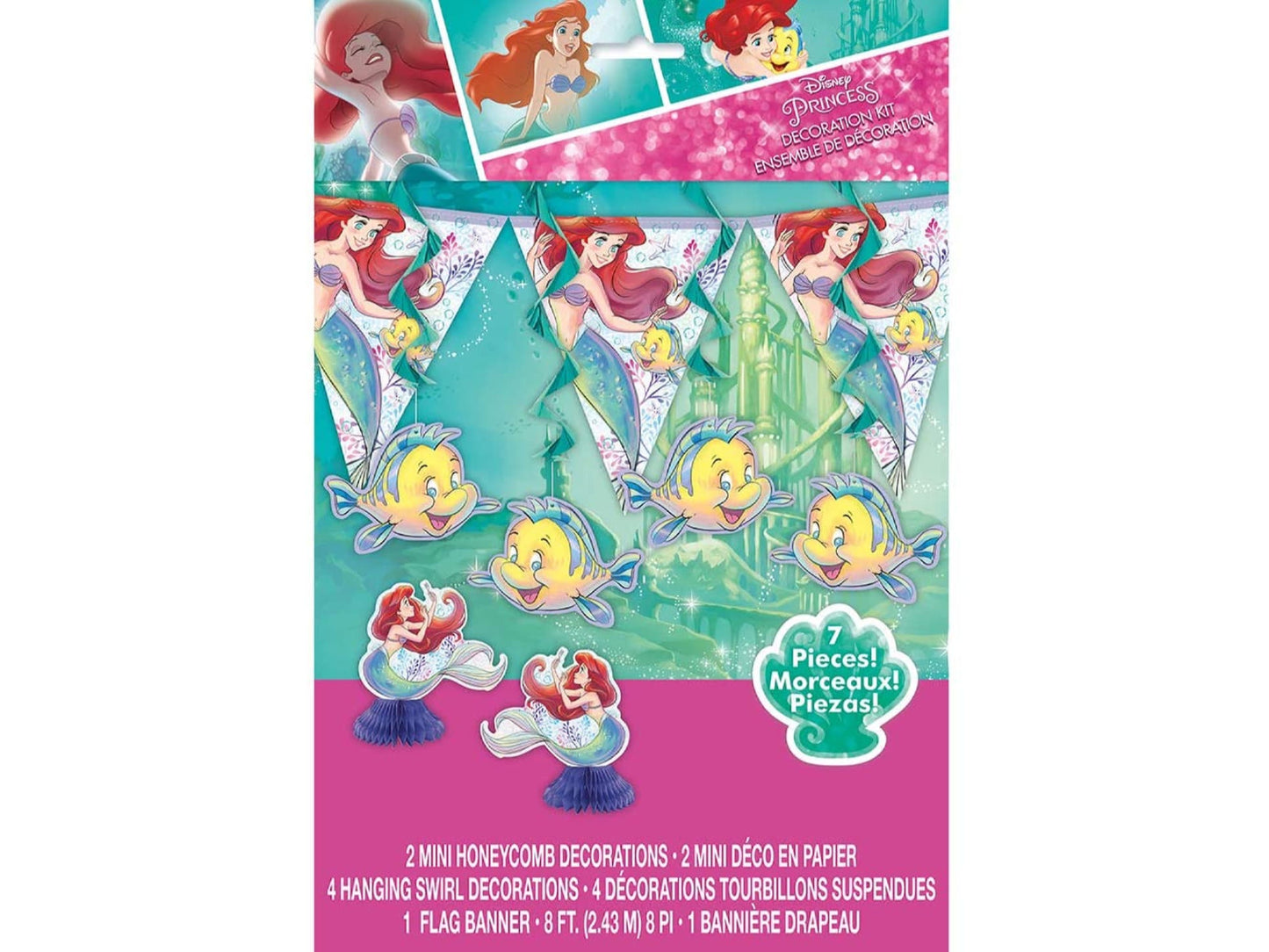 Disney Princess Ariel Decorating Kit, 7Pc