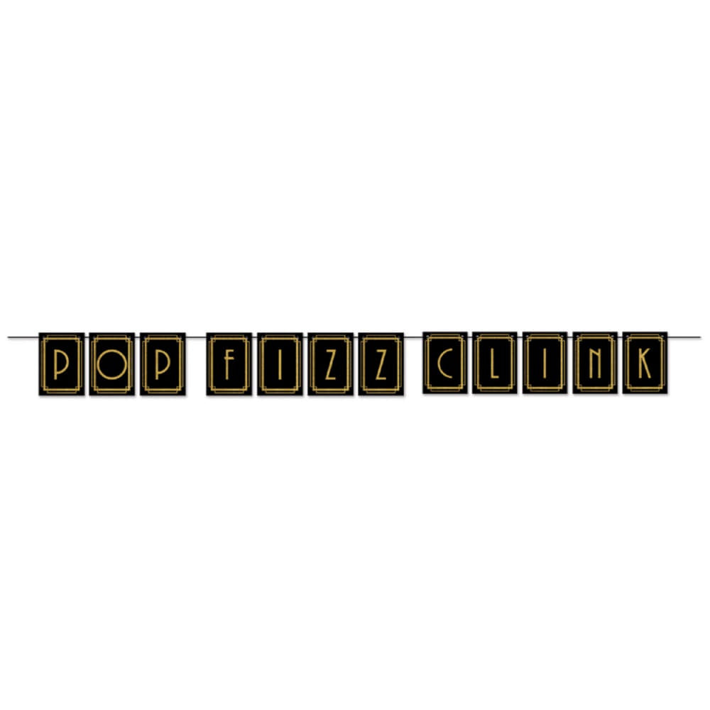 Pop, Fizz, Clink Pennant Banner