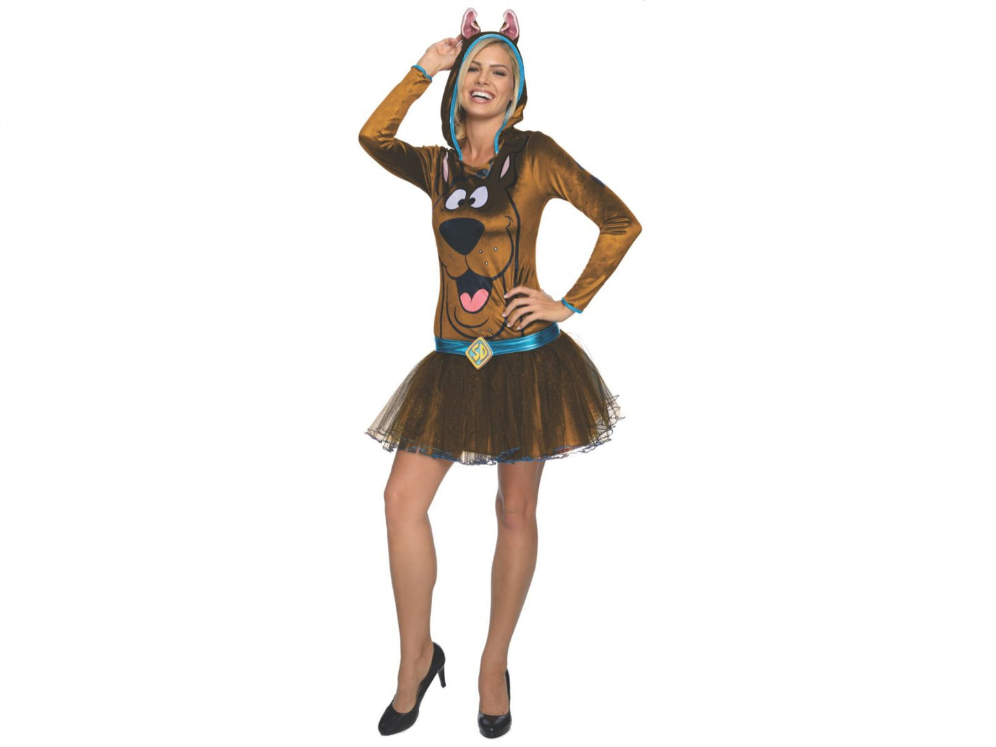Scooby Doo Hooded Women Dress-Medium