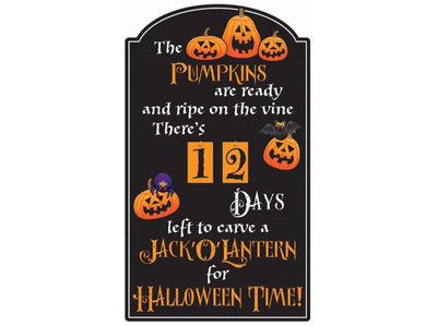 Countdown To Halloween Sign